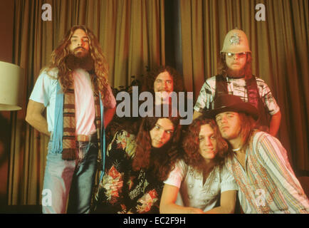 LYNYRD SKYNYRD  US rock group in 1975. Stock Photo