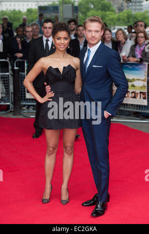 'Belle' UK film premiere held at the BFI Southbank - Arrivals.  Featuring: Sam Reid,Gugu Mbatha-Raw Where: London, United Kingdom When: 05 Jun 2014 Stock Photo