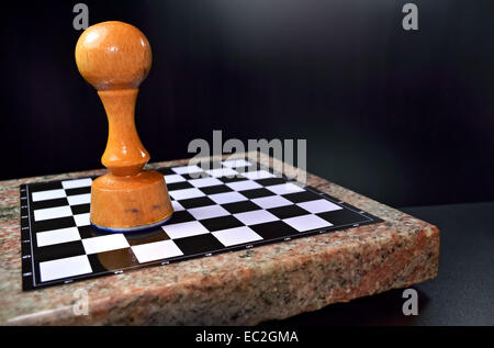 Power And Lonelinessthe Most Powerful Chess Piece Stock Photo