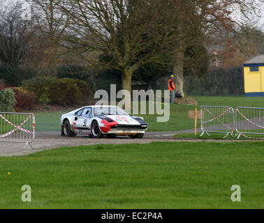 Ferrari Rally car taking part in the 2014 Regency Stages rally, December 2014 Stock Photo