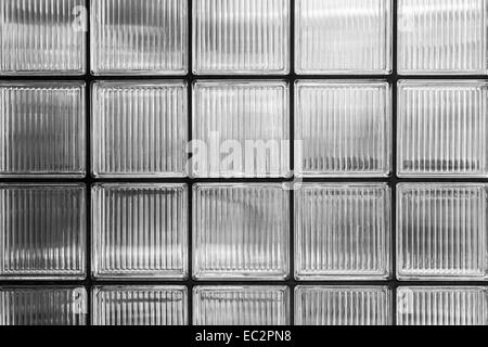 wall of glass bricks for backgrounds Stock Photo