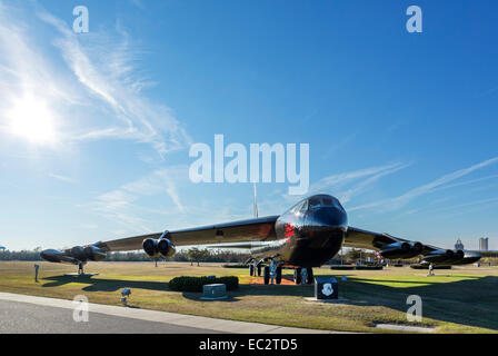 B-52D Stratofortress 'Calamity Jane' at the USS Alabama Battleship Memorial Park, Mobile, Alabama, USA Stock Photo