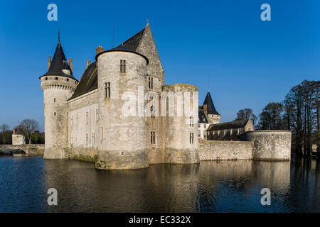 France, Loiret, Centre, Loire Valley, Chateau Sully-sur-Loire Stock Photo