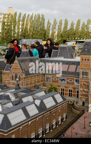 THE HAGUE, THE NETHERLANDS - OCTOBER 23, 2013: Madurodam, miniature city  with architecture and typical Dutch scenes on a scale Stock Photo