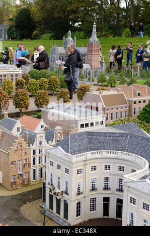 THE HAGUE, THE NETHERLANDS - OCTOBER 23, 2013: Madurodam, miniature city  with architecture and typical Dutch scenes on a scale Stock Photo