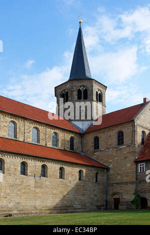 Basilika St. Godehard, Hildesheim, Niedersachsen, Deutschland, Europa / basilica Saint Godehard,  Hildesheim, Lower Saxony, Germ Stock Photo