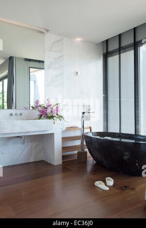 Fragment like image of nice modern  bathroom Stock Photo