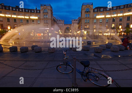 Karlsplatz square, Munich, Bavaria Stock Photo