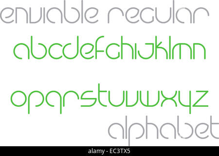 set of alphabet letters isolated on white background. vector font type elements Stock Photo