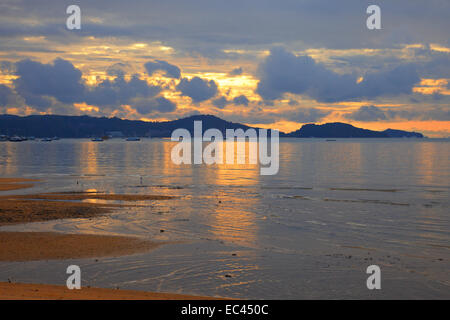 Early morning at Chalong bay, Phuket, Thailand Stock Photo