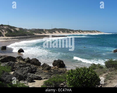 Beach in Tofinho Tofo, Inhambane, Mozambique Stock Photo