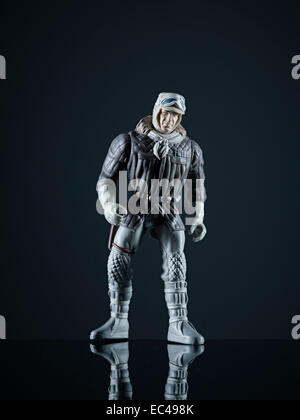 Star wars action figure, collectors toys, studio portrait of star wars character, from collectors toy project. Stock Photo