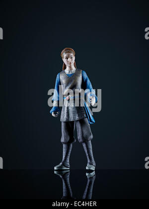 Star wars action figure, collectors toys, studio portrait of star wars character, from collectors toy project. Stock Photo