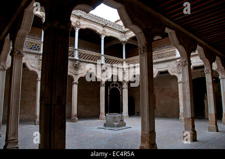 Casa de las Conchas Salamanca ( public library )   Salamanca town ( Castile and Leon ) Spain Spanish ( House of the Seashells ) Stock Photo