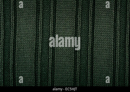 Green striped sweater cloth texture abstract Stock Photo