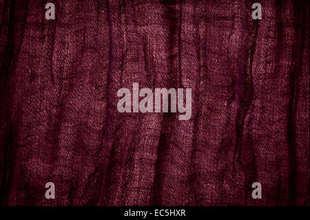 Burgundy grunge cloth texture Stock Photo
