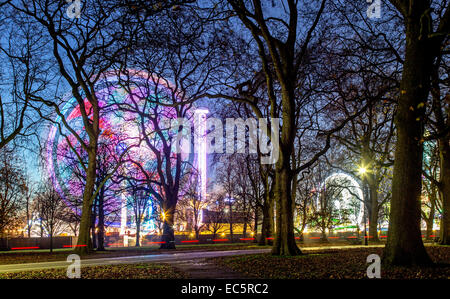 Winter Wonderland Hyde Park London UK Stock Photo