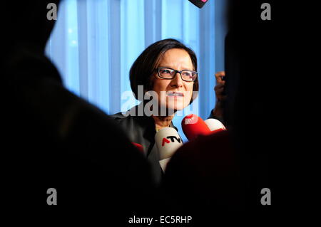 Ministers at the Federal Chancellery in Vienna with Interior Minister Mag. Johanna Mikl-Leitner Stock Photo