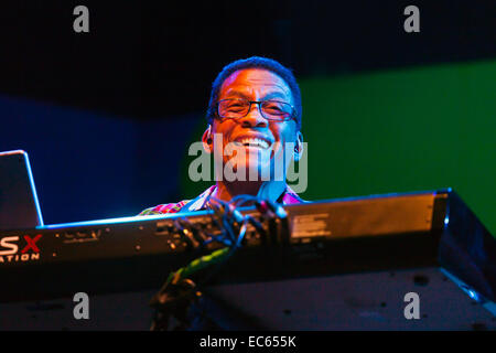 HERBIE HANCOCK preforms on the main stage at the MONTEREY JAZZ FESTIVAL Stock Photo