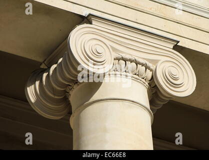 Close up on catholic church beautiful molding with sunlight Stock Photo