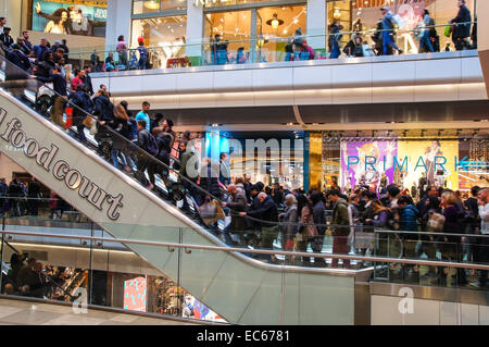 Shoppers at Westfield Stratford City shopping center, London England United Kingdom UK Stock Photo