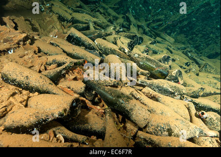 Bombs inside the holds of the shipwreck Umbria sunk on Wingate reef in the Red Sea off Sudan coast Bombs inside the holds of the shipwreck Umbria sunk on Wingate reef in the Red Sea off Sudan coast