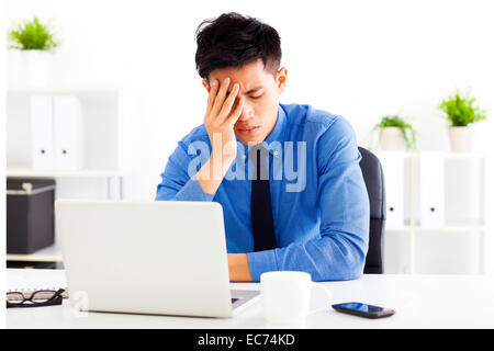 stressed business man in the office Stock Photo