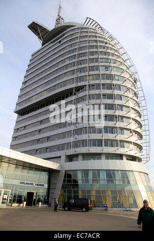 The Atlantic Hotel is part of the 'Havenwelten Bremerhaven' ('Harbor Worlds Bremerhaven'). It is a maritime center with unique attractions. Photo: Klaus Nowottnick Date: October 22, 2011 Stock Photo