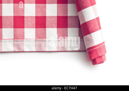 kitchen napkin on white background Stock Photo