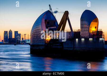 The Thames Barrier, London, England Stock Photo