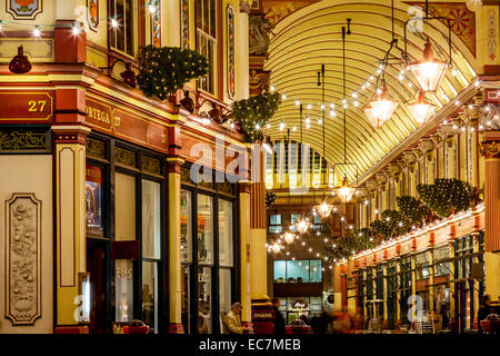 Leadenhall Market Interior, London, England Stock Photo