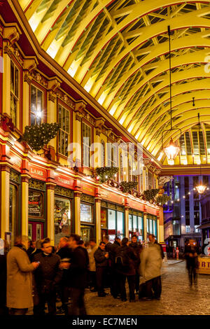 Leadenhall Market Interior, London, England Stock Photo