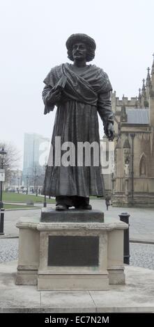 Rajah Rammohun Roy (1772-1833) Bristol, United Kingdom.  Philosopher, reformer, patriot scholar a founding father of Indian Renaissance.  Unveiled by his excellency Dr L. M. Singhy, The High Commissioner for India in the UK. Stock Photo