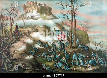 Part of the American Civil War - The Battle of Pea Ridge, Northwest Arkansas 1862. Stock Photo