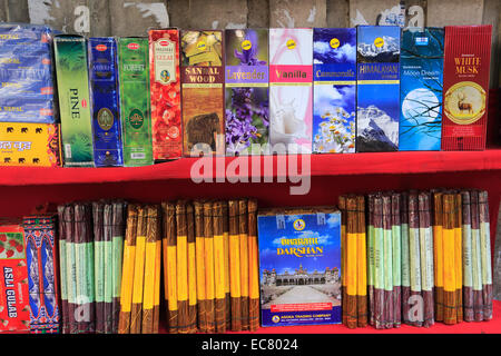 Souvenir stalls and shops, Thamel district, Kathmandu city, Nepal, Asia. Stock Photo