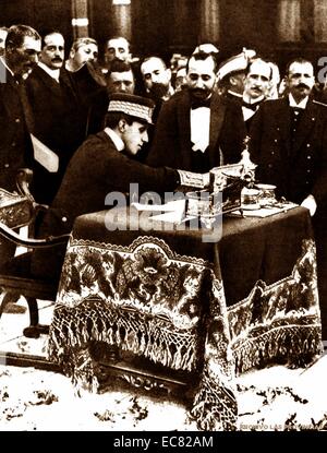 Alfonso XIII (17 May 1886 – 28 February 1941) was King of Spain from 1886 until 1931 Stock Photo