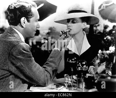 Now; Voyager' 1942 American drama film starring Bette Davis; Paul Henreid; and Claude Rains; directed by Irving Rapper. The screenplay by Casey Robinson is based on the 1941 novel of the same name by Olive Higgins Prouty. Stock Photo