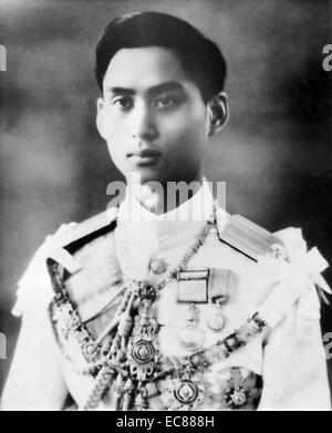 Photograph of King Ananda Mahidol (1925-1946) Monarch of Thailand from the House of Chakri. Dated 1945 Stock Photo