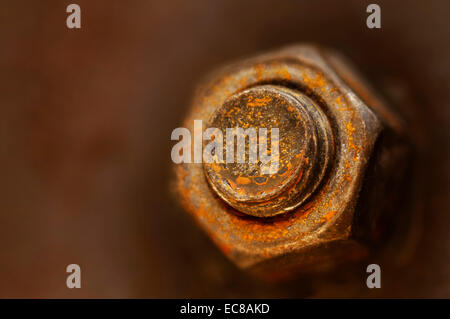 rusty nut and bolt Stock Photo