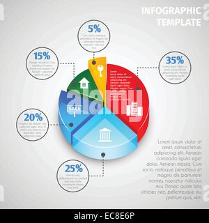 Pie Chart Real Estate Infographic Stock Vector Image & Art - Alamy