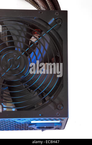 Cooler for power source of computer. Isolated on a white background. Stock Photo