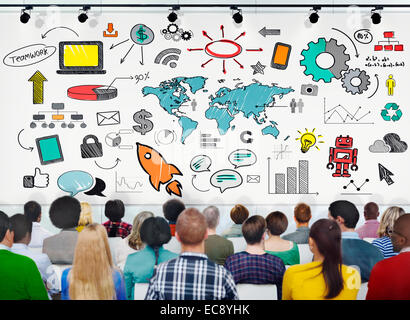 Diverse People Learning About Start Up Business Stock Photo - Alamy