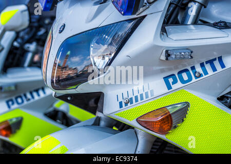 Police motorbikes, Denmark Stock Photo