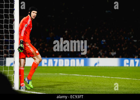 London, UK. 10th Dec, 2014. Petr Cech (Chelsea) Football/Soccer : Petr Cech of Chelsea during the UEFA Champions League Group Stage match between Chelsea and Sporting Clube de Portugal at Stamford Bridge in London, England . Credit:  AFLO/Alamy Live News Stock Photo
