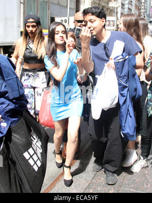 Fifth Harmony at in New York.  Featuring: Camila Cabello of Fifth Harmony Where: Ny, New York, United States When: 08 Jun 2014 Stock Photo