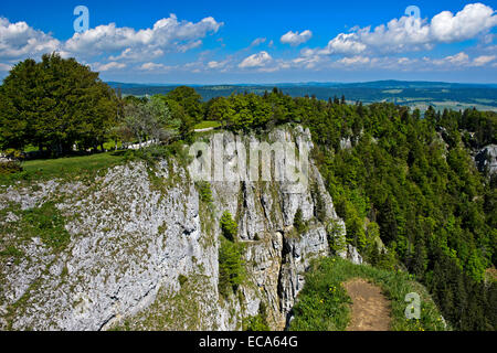 Rock arena Creux du Van, Le Soliat, Jura mountains, Switzerland Stock Photo