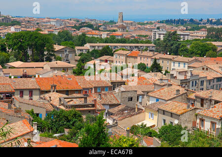 Old town, La Cité, medieval fortified town, Carcassonne, Aude, Languedoc-Roussillon, France, Europe Stock Photo