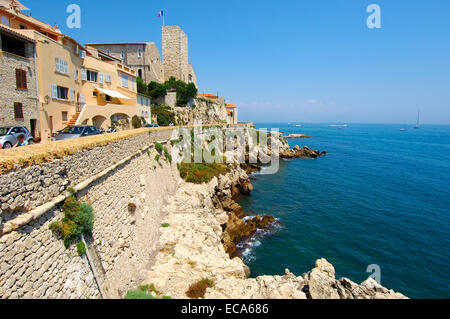 Grimaldi Castle, old town, Antibes, Provence-Alpes-Cote d'Azur, French Riviera, France, Europe Stock Photo