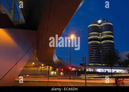 BMW Museum, BMW Headquarters, Munich, Bavaria Stock Photo