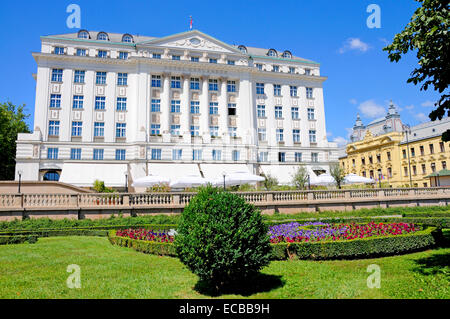 Zagreb, Croatia. Hotel Esplanade (1925) on Mihanoviceva (street) Stock Photo